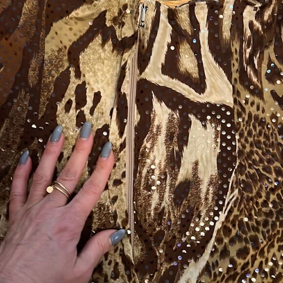 New Lloyd Klein Leopard Giraffe Pants - Picture 8 of 12